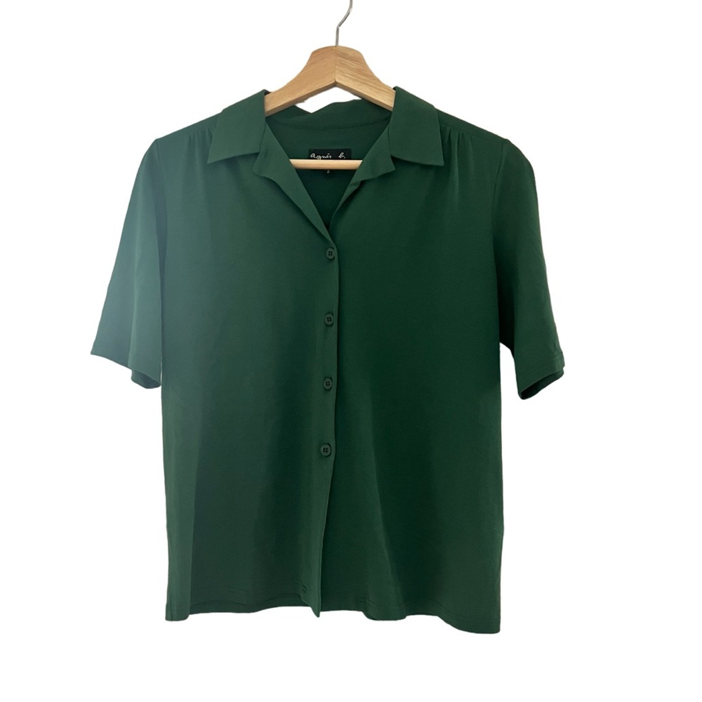 Agnes B cotton button down shirt size 2